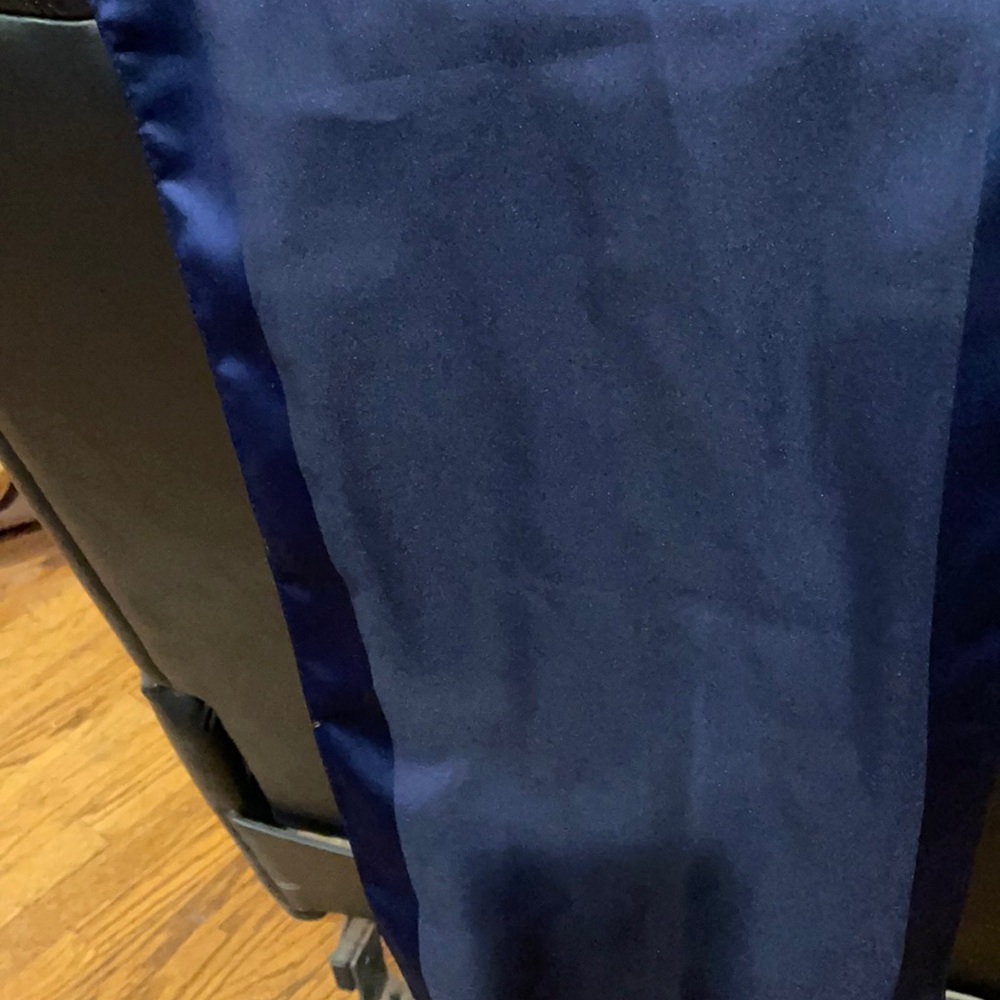 Navy blue scarf silky